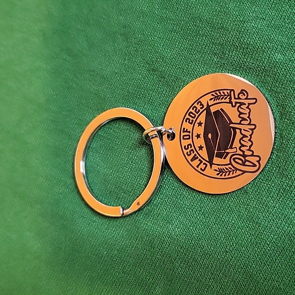 Silver / Black "Class Of 2023 Graduate" Keychain